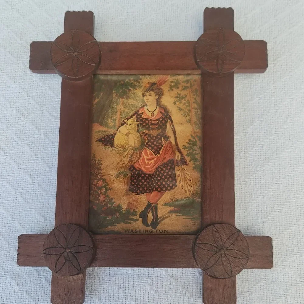 Vintage 1800's Trading Card Original Frame